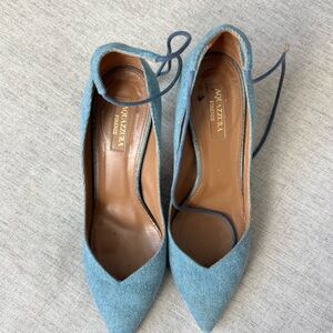 Aquazzura Denim Blue Heels